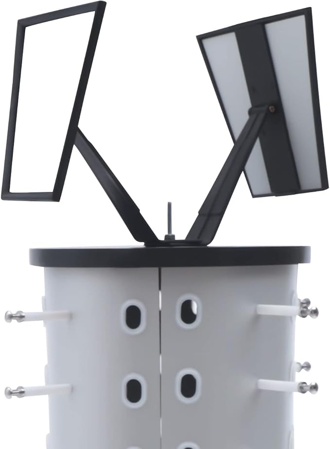 40 Pairs Sunglasses Holder Organizer, Rotating Glasses Display Stand Metal Sunglasses Display Stand with Mirror, Rotating Eyeglasses Holder Stand Countertop Sunglasses Rack