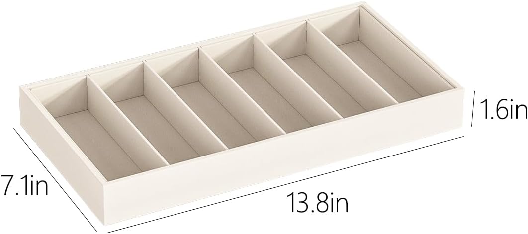 Sunglass Organizer Tray,Eyeglass Storage for Multiple Glasses,Jewelry and Sunglasses Drawer Organizer (Beige 1)