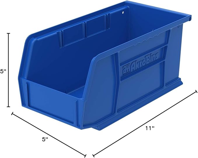 Akro-Mils Hanging Storage Bins and Wall Mount Panel Bundle (12-Pack + Single)
