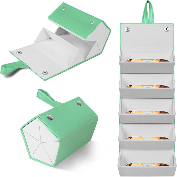 Travel Sunglasses Organizer, Sunglasses Travel Case for Multiple Pairs, Multiple Glasses Travel Case for Women, Men