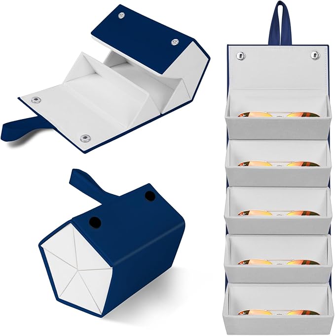 Travel Sunglasses Organizer, Sunglasses Travel Case for Multiple Pairs, Multiple Glasses Travel Case for Women, Men