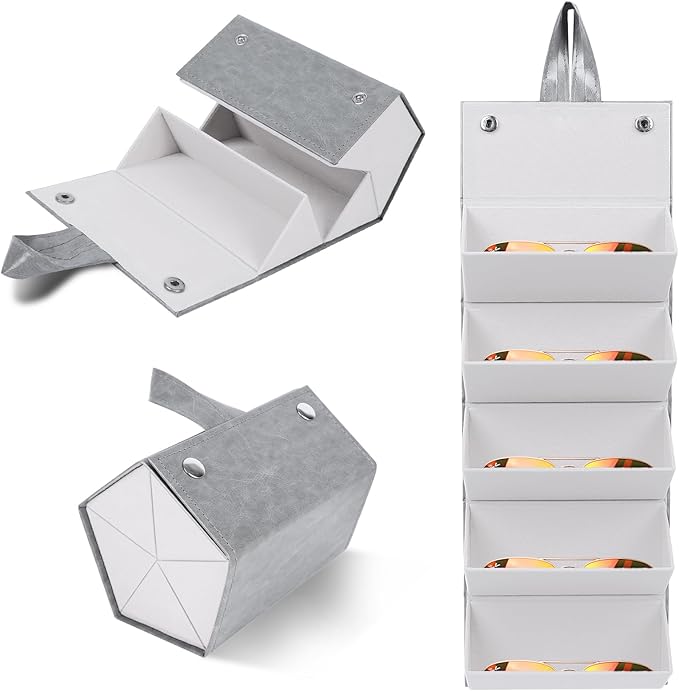 Travel Sunglasses Organizer, Sunglasses Travel Case for Multiple Pairs, Multiple Glasses Travel Case for Women, Men