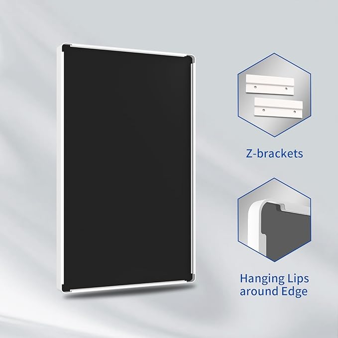 WEER White Bathroom Mirror 72X36 Inch, Rounded Rectangle White Metal Frame Mirror, Matte White Bathroom Vanity Mirror with Tempered Glass, Anti-Rust, Hangs Horizontally or Vertically