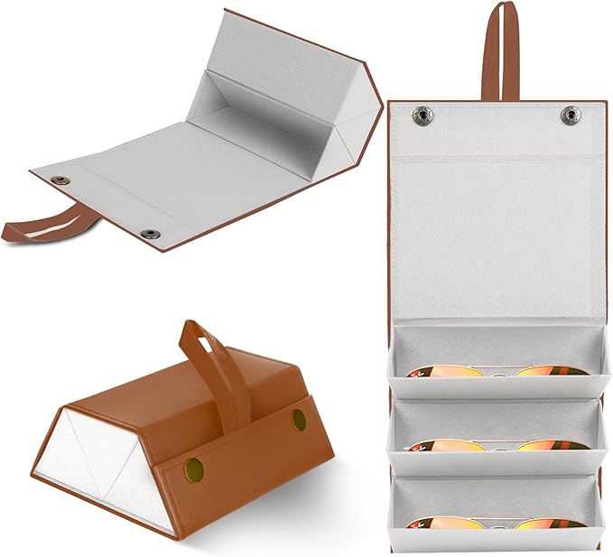 Travel Sunglasses Organizer, Sunglasses Travel Case for Multiple Pairs, Multiple Glasses Travel Case for Women, Men