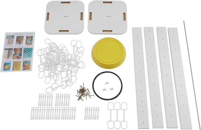 40 Pairs Glasses Rack, 360° Rotating Sunglasses Display Rack, 4-Sided Eyeglasses Storage Organizer, Eyewear Holder, Commercial Sunglasses Display Stand, White