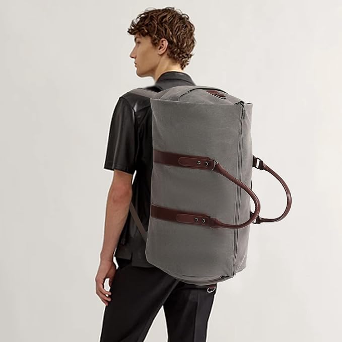 seyfocnia Convertible Travel Garment Bag,Carry on Garment Duffel Bag for Men Women - 2 in 1 Hanging Suitcase Suit Business Travel Bag