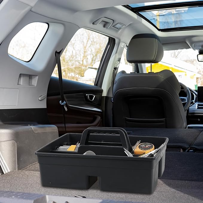 6 Packs Plastic Cleaning Tool Caddy with Handle, Cleaning Supply Carry Caddy for Cleaning Products