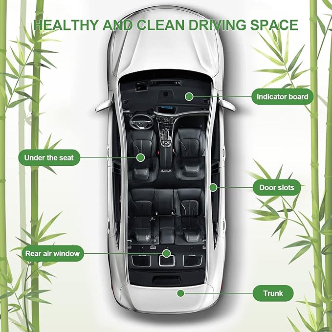 Bamboo Charcoal Bags Odor Absorber 4 Pack×500g Bamboo Charcoal Air Purifying Bags, for Car Air Fresheners, Odor Eliminator for Home,Shoe Deodorizer - Colorful-Activated Charcoal Odor Absorbers