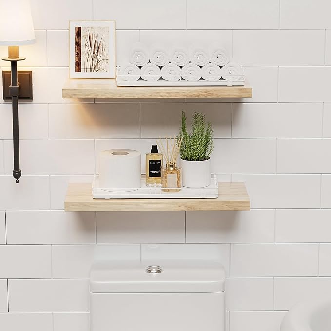 Toilet Paper Basket, Bathroom Basket for Counter Toiletries Towel Decor TP, Toilet Tank Tray, Guest Back of Toilet Organizer Storage, Vanity Tray for Perfume Makeup, Kitchen 13”x6.5” White