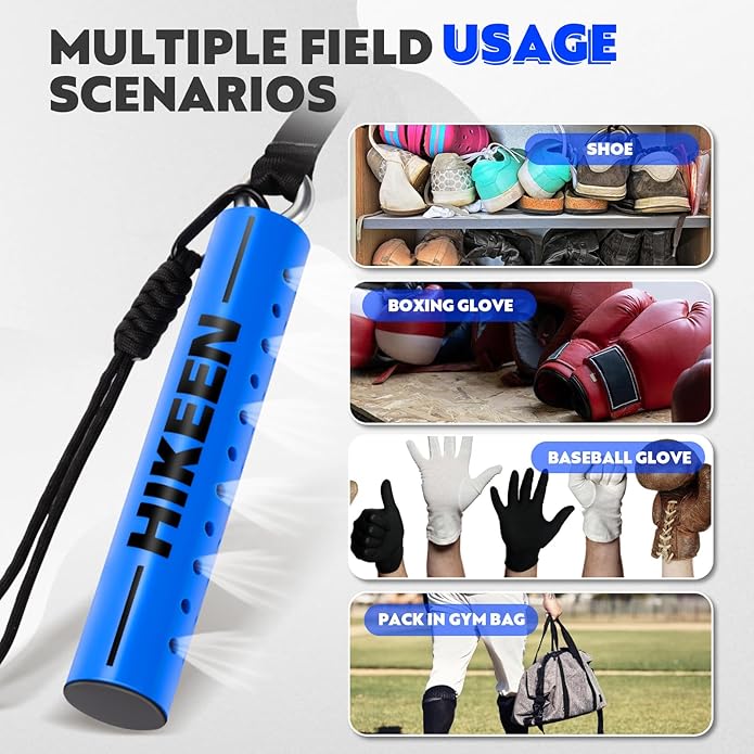 Hikeen Shoe Deodorizer Activated Charcoal Shoe Eliminator Glove Deodorizers for Boots, Gym Bags, Hockey Gloves, Boxing Soccer Gear