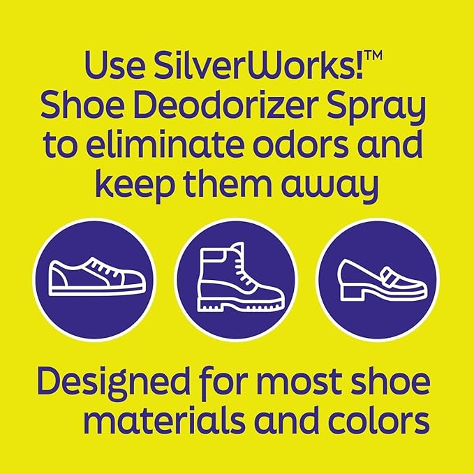 Shoe Deodorizer Spray For Smelly Shoes, Shoe Odor Elimination Spray, Boot, Sneaker, Foot Sweat Smell Eliminator, Stinky Shoes Odor Eliminator, Shoe Freshener, 16.9oz, Pack of 2