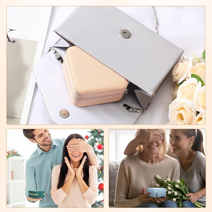 Kigeli 18 Pcs Travel Jewelry Case Bulk Bridesmaid Gift Boxes Small Jewelry Box Mini Storage Organizer for Women Return Gift(Vivid Color)