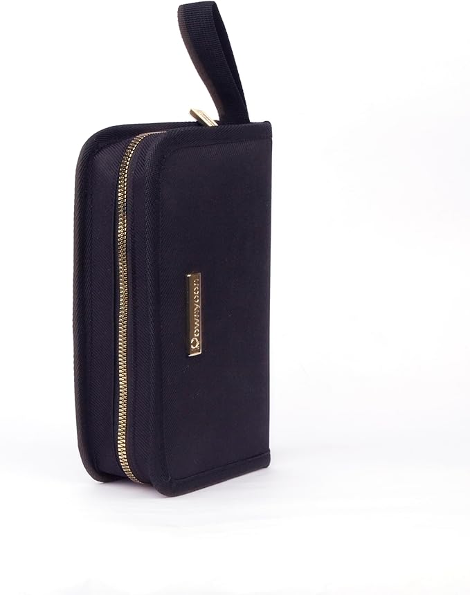 ROWNYEON Lipstick Organizer Case Lipstick Holder Portable Lipstick Bag Travel Makeup Bag Cosmetic Case Large Capacity Lipstick Carrying Case Makeup Artist Lip Gloss Storage Bag