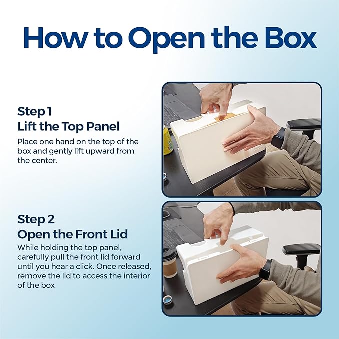 Cable Management Box with Included Mounting Hardware – ABS Cord Organizer (12,7 x 7,8 x 4,5 in) | Heat-Tolerant Power Strip & Cable Storage | Wall-Mountable or Floor Use