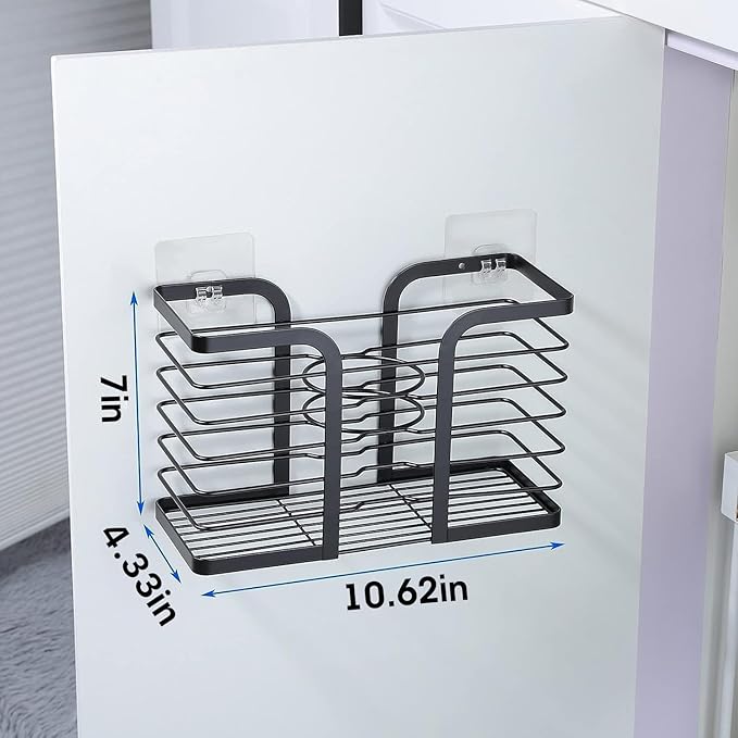 YIGII Hair Dryer Holder/Hair Tool Organizer Wall Mount - Metal Wire Bathroom Blow Dryer Holder Hair Styling Hot Tools Organizer for Flat Iron, Curling Wand, Straightener, Electric Shaver