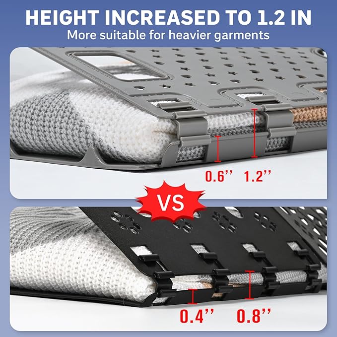 BoxLegend Shirt Folder Board for Clothes Storage, Tshirt Organizer in Closet Organizers, Laundry Folding Board Designed Suitable for Thin T-Shirts as Well as Thick Autumn and Winter Clothes