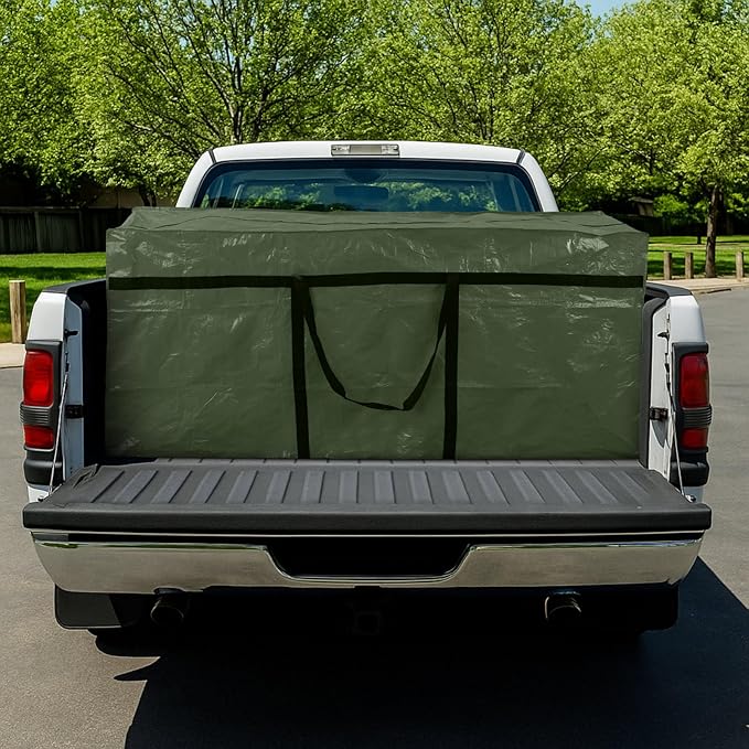 4 Pcs 194 Gallon Extra Large Moving Bags Heavy Duty Storage Bag with Strong Zipper Handle Foldable XXL Jumbo Storage Tote Packing Moving Box for College Dorm Travel Cloth Duffle (Green)
