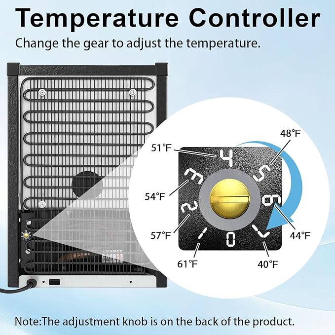 0.9 Cu.Ft Mini Refrigerator and Beauty Fridge, 24 Cans Mini Fridge with Mirror Door, Temperature Control, Removable Shelf, Compact Cooler for Bedroom, Dorm, Office, Beverage Beauty Storage