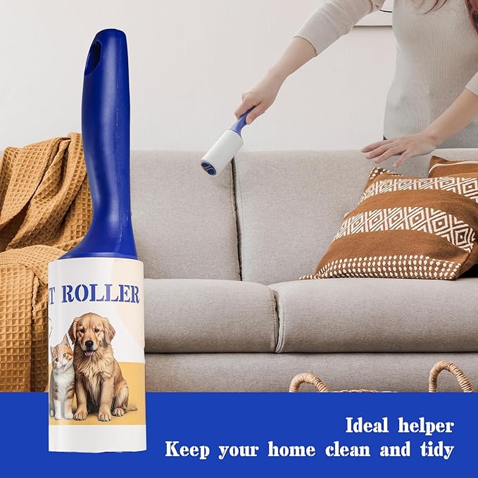 Lint Rollers, Extra Sticky Pet Hair Roller, Lint Roller for Clothes, Furniture, Carpet (630 Sheets)