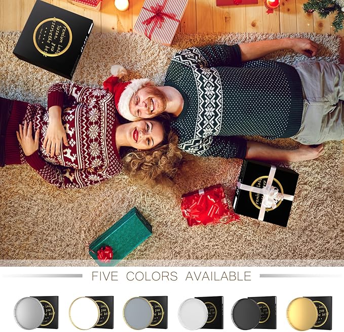 10" Wooden Lazy Susan Turntable for Cabinet – Rotating Spice Rack Organizer, Small Gray Kitchen Countertop Round Tray for Dining Table & Pantry Storage