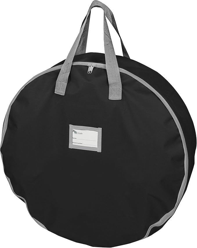 Primode Heavy Duty Christmas Wreath Storage Bag 48" - Handles Made Of Durable 600D Oxford Polyester Material Storage Bag Extra Large 48” Holiday Wreaths Container (Black)