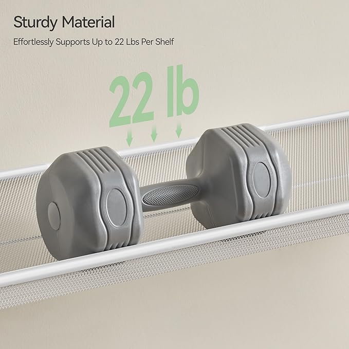 Shoe Rack,8 Tier Metal Shoe Organizer,Max Holds 40 Pairs,Heavy Duty Shoes Shelf for Garage, Entryway, Closet,White