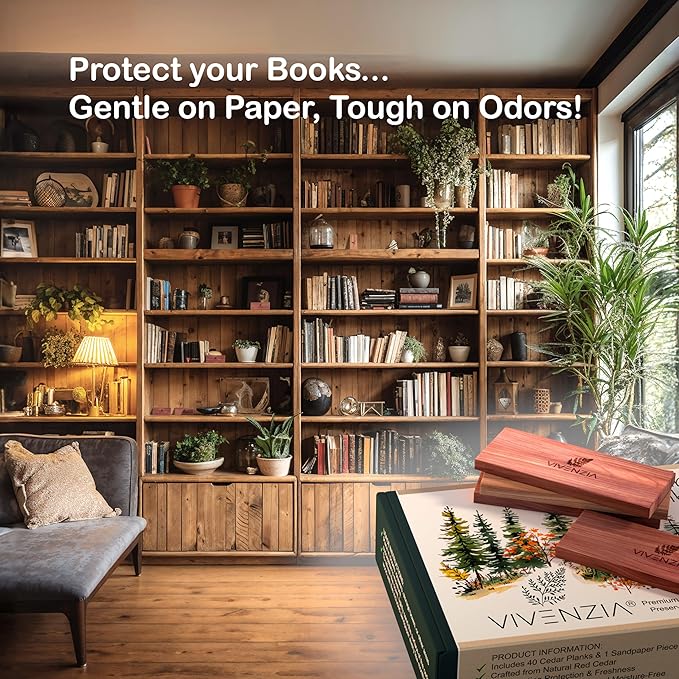 Cedar Blocks for Clothes Storage -40 Cedar Planks- Natural Closet Smell Eliminator, Natural Closet Deodorizer, Drawer Fresheners for Dresser, Odor Absorber for Dresser Drawers.