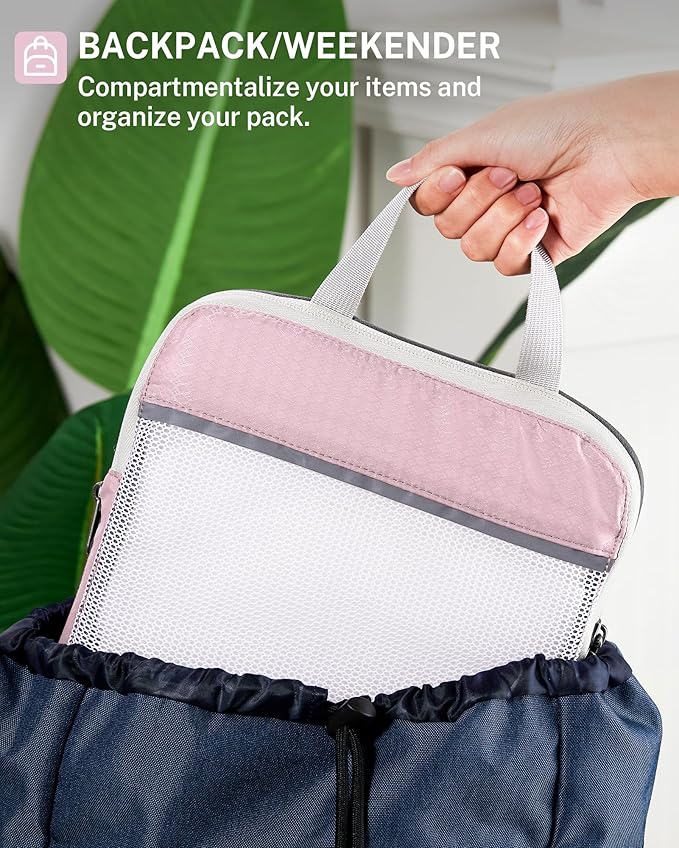 Compression Packing Cubes, Gonex Extensible Storage Mesh Bags Organizers