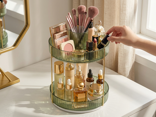 Best Rotating Makeup Organizer for Small Spaces: Easy Way to Simplify Your Vanity