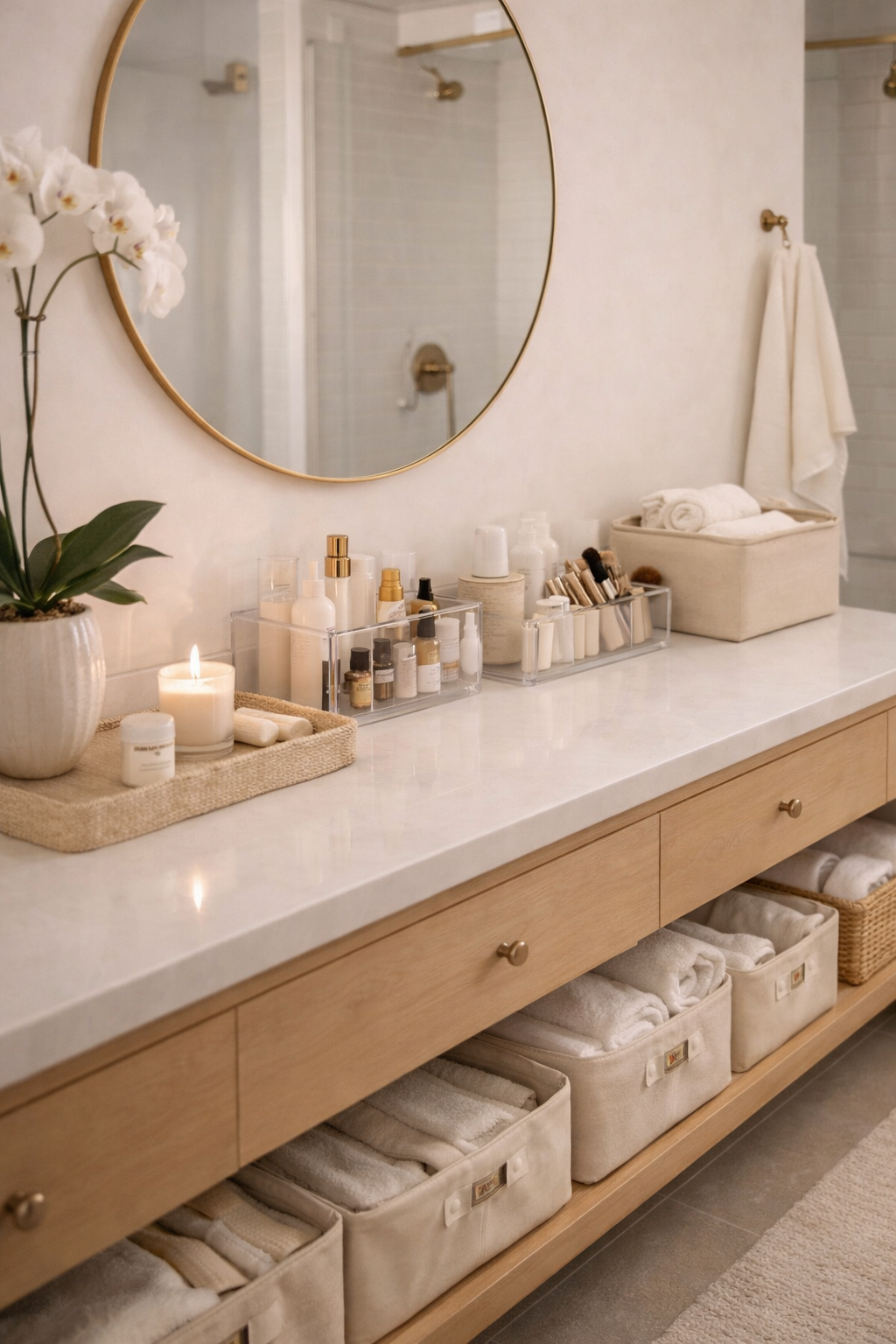 Vanity Storage Solutions That Feel Like a Spa