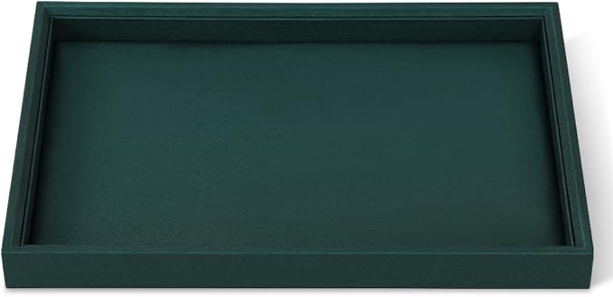 Jewelry Organizer Tray, Leather Tray,Premium Green Jewelry Tray Organizer,Display Tray For Watch,Necklace,Ring,Pendants