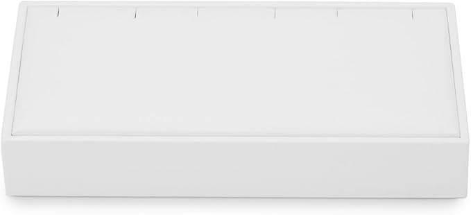 PU Leather 3 Slot Necklace Jewelry Stand Pendant Drawer Organizer Tray White Bracelets Display Holder USP-TT16609-new