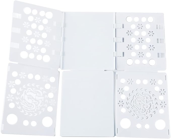 Shirt Folding Board T Shirts Clothes Folder Plastic Laundry Folders Folding Boards Helper Tool for Adults and Children (White)