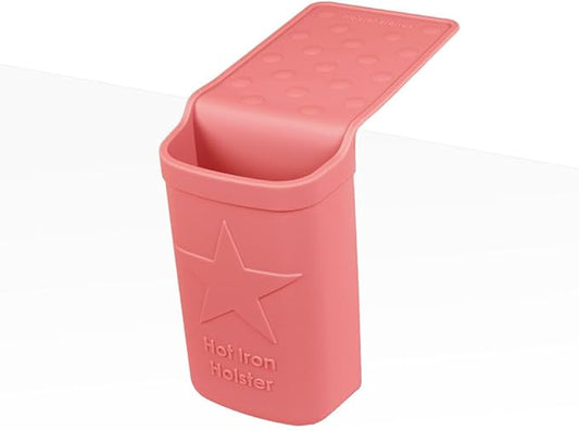 Hot Iron Holster | Adhesive-Free Silicone Storage Pocket for Organization and Travel | Heat Resistant to 500°F | Ideal for Curling Irons, Hair Straighteners, and other Hot Tools