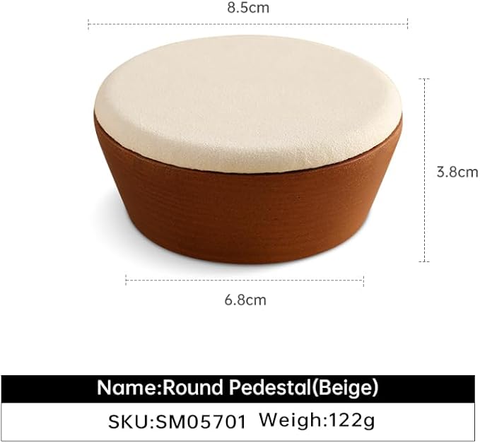 Ring Holder, Jewelry Display for Vendors,Wooden Bangle Bracelet Holder Display,Premium Jewelry Holder,Beige Small Jewelry Stand