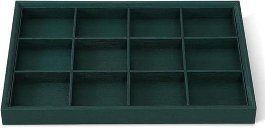 Jewelry Organizer Tray, Leather Tray,Premium Green Bracelet Organizer,Luxury Display Tray For Pendants,Bangle Organizer
