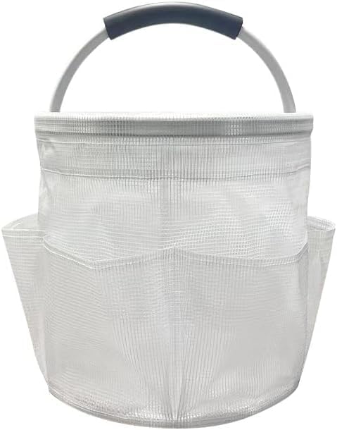 Portable Storage Caddy, 17L Collapsible Oxford Cloth Basket with Aluminum Handle, Waterproof Multi-Pocket Organizer, Multi-Purpose Foldable Container with EVA Foam Grip