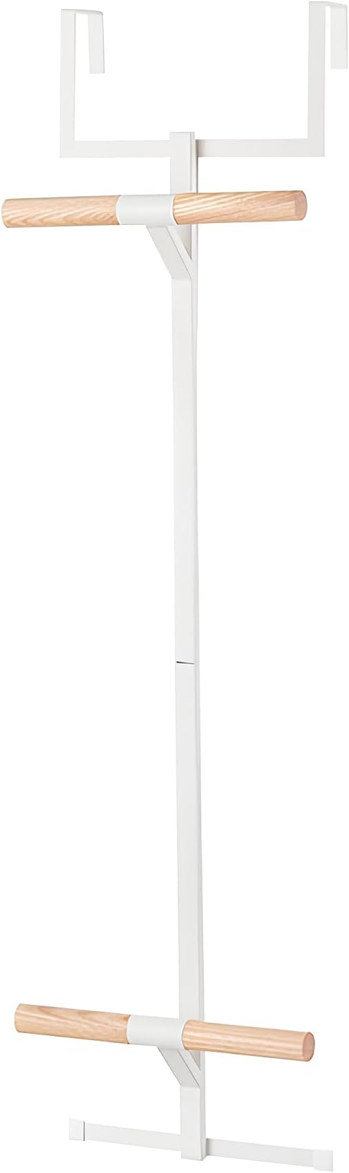 Backpack Hanger for Closet, Metal Storage Rack Backpack Hooks,2 Tiered Over The Door Hanger for Backpack,Heavy Duty Over The Door Hook Storage for Backpack, Coat, Bag, Hat,White