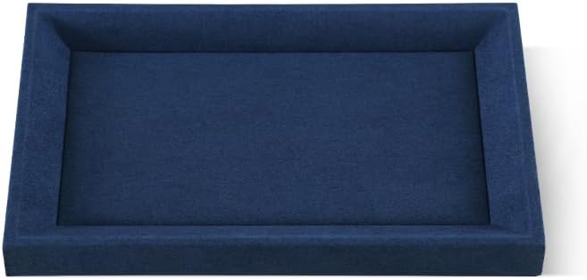 Felt Jewelry Organizer Trays, Microfiber Tray,Premium Velvet Blue Jewelry Tray,Stackable Jewelry Trays For Watch,Necklace,Ring,Pendants