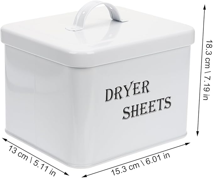 Dryer Sheet Holder Dispenser Container, Laundry Room Organization and Storage,Rustic Farmhouse Dryer Sheet Dispenser for Laundry Room Decor,Fabric Softener Containers