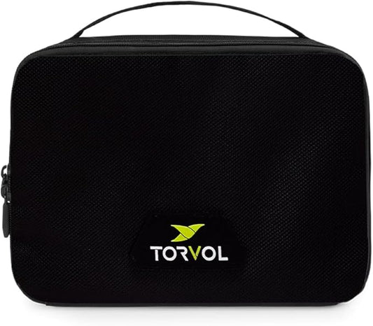Torvol – LIPO SAFE BAG, Compact LiPo Battery Bag Fireproof, Stores up to 15 LiPo Batteries, Compatible Quad PITSTOP Backpacks, Battery Storage Organizer, 11 × 26 × 20 cm, Black