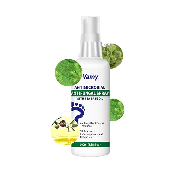 VAMY Natural Foot & Shoe Deodorizer Spray -Athletes Foot Spray, Natural Foot Care for Itching & Odor Relief, Soothing Formula with Botanical Extracts. Fragrance Free (1 PCS)