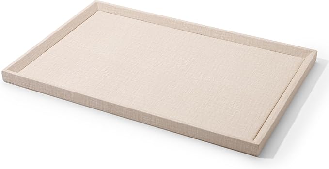 Jewelry Display Tray Leather Stackable Jewelry Drawer Organizer Showcase Tray for Jewellry
