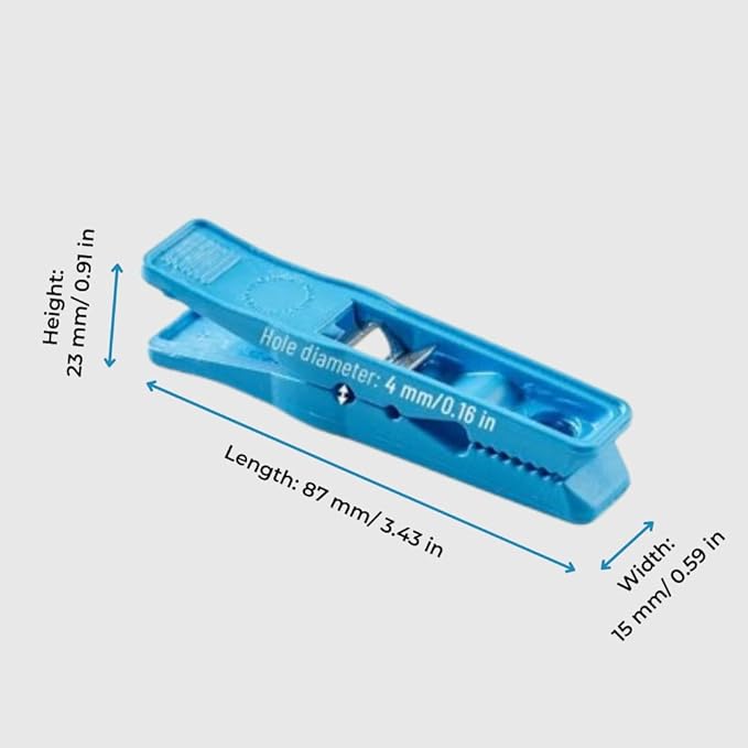 Clothes Pins – 12Packs, Sky Blue - Heavy-Duty Plastic Clothes Pins – Clothespins for Hanging Clothes, Drying, Clipping – Laundry Clips for Drying Clothes with Pinch Mechanism