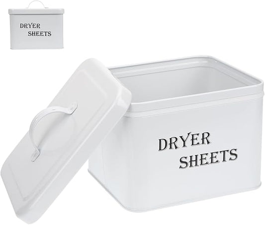 Dryer Sheet Holder Dispenser Container, Laundry Room Organization and Storage,Rustic Farmhouse Dryer Sheet Dispenser for Laundry Room Decor,Fabric Softener Containers