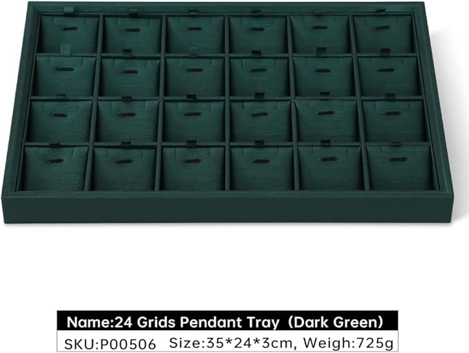Necklace Display For Selling, Leather Necklace Display,Green Jewelry Display
