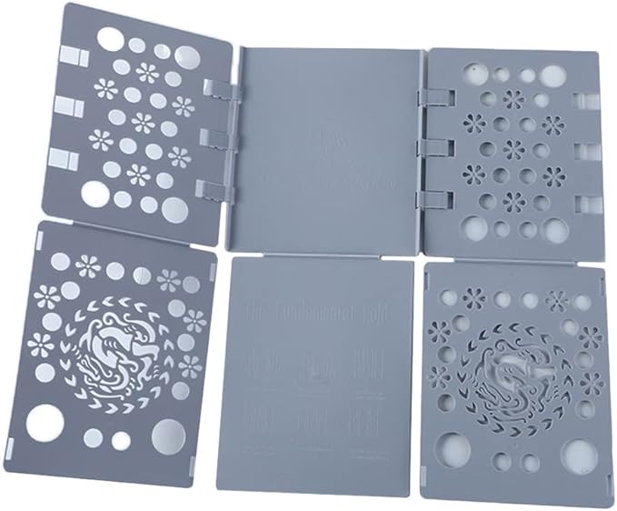 Shirt Folding Board T Shirts Clothes Folder Plastic Laundry Folders Folding Boards Helper Tool for Adults and Children (Grey)