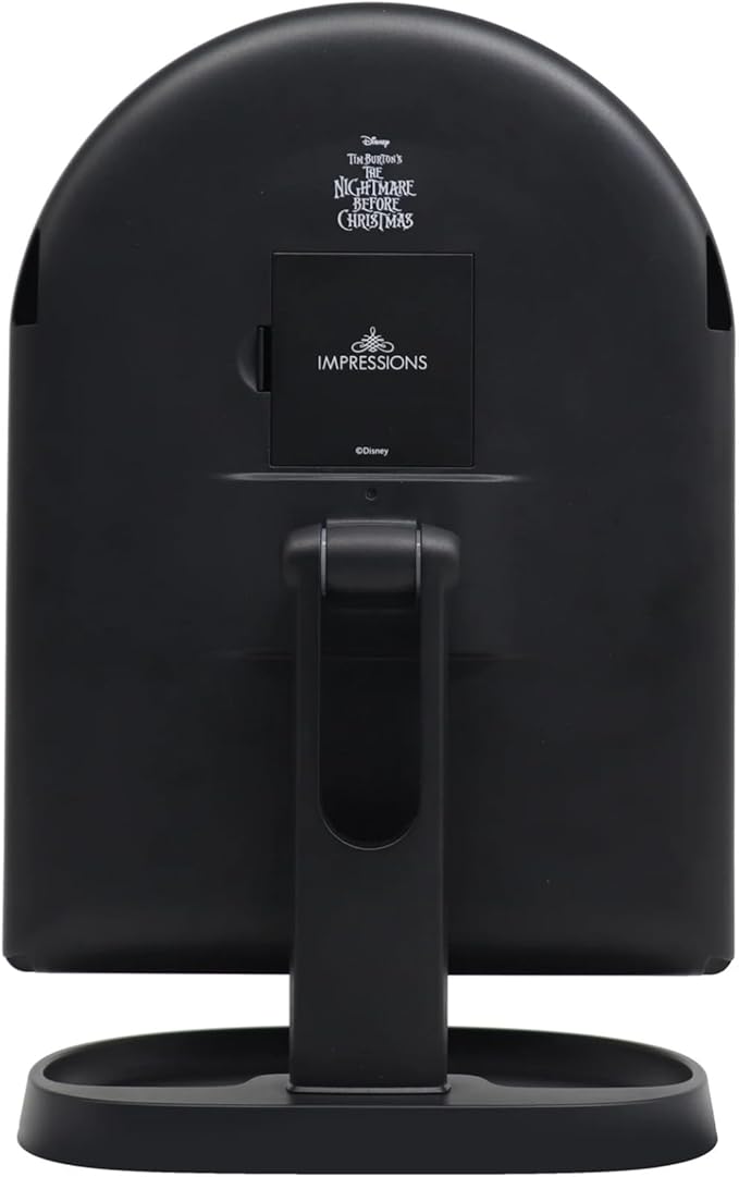 Impressions Vanity Jack and Sally Arch Trifold LED Makeup Mirror for Desk, 3 Way View Foldable Vanity Mirror with Lights with 2X and 3X Magnification, Adjustable Tilt and Soft Touch