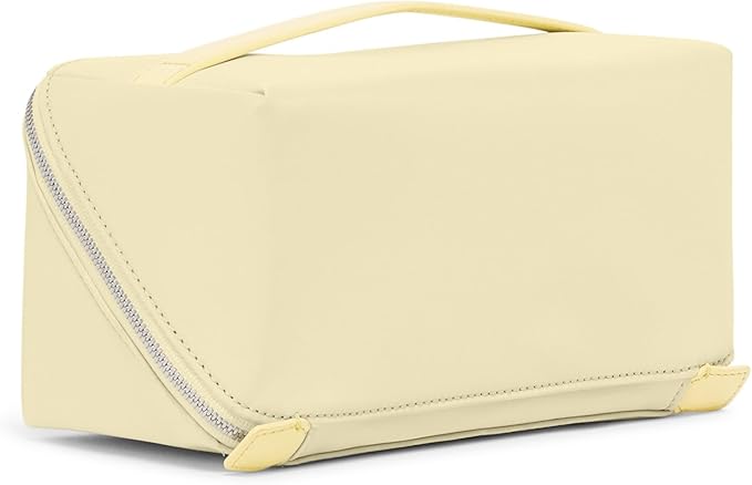 TUMI - Voyageur Dallas Cosmetic Bag - Lay-Flat Travel Makeup Organizer - Packable Travel Kit - Washed Yellow
