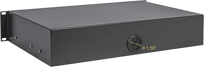 Sound Town 19-inch 2U Locking Rack Drawer, with Protection Foam (STRD-2D)
